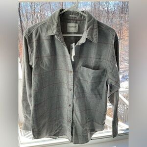 NWT ladies Abercrombie & Fitch Soft A&F Collection Plaid Shirt Size S